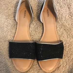 Dressy black sandals